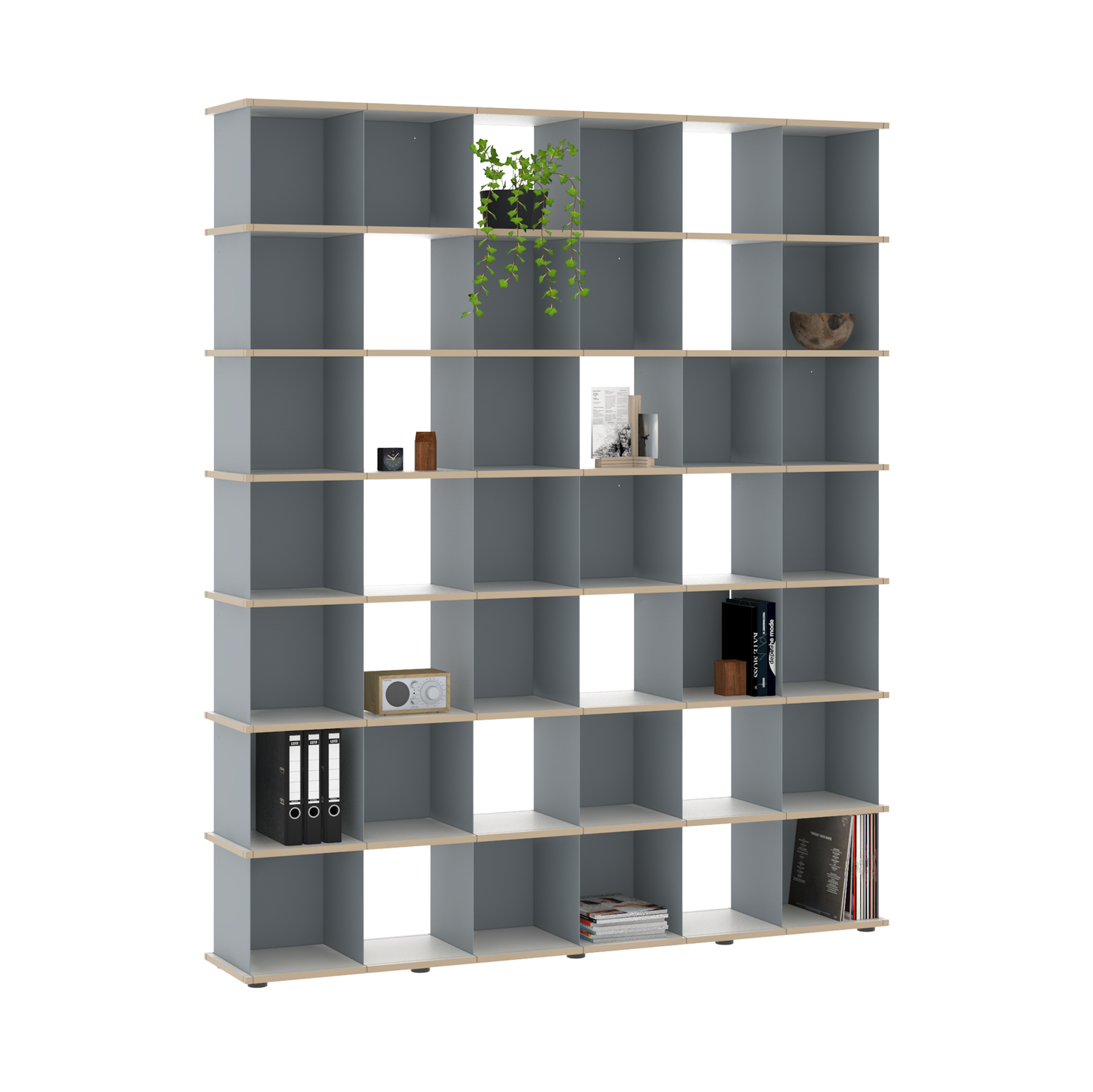 YU SHELF 6er / MDF weiß