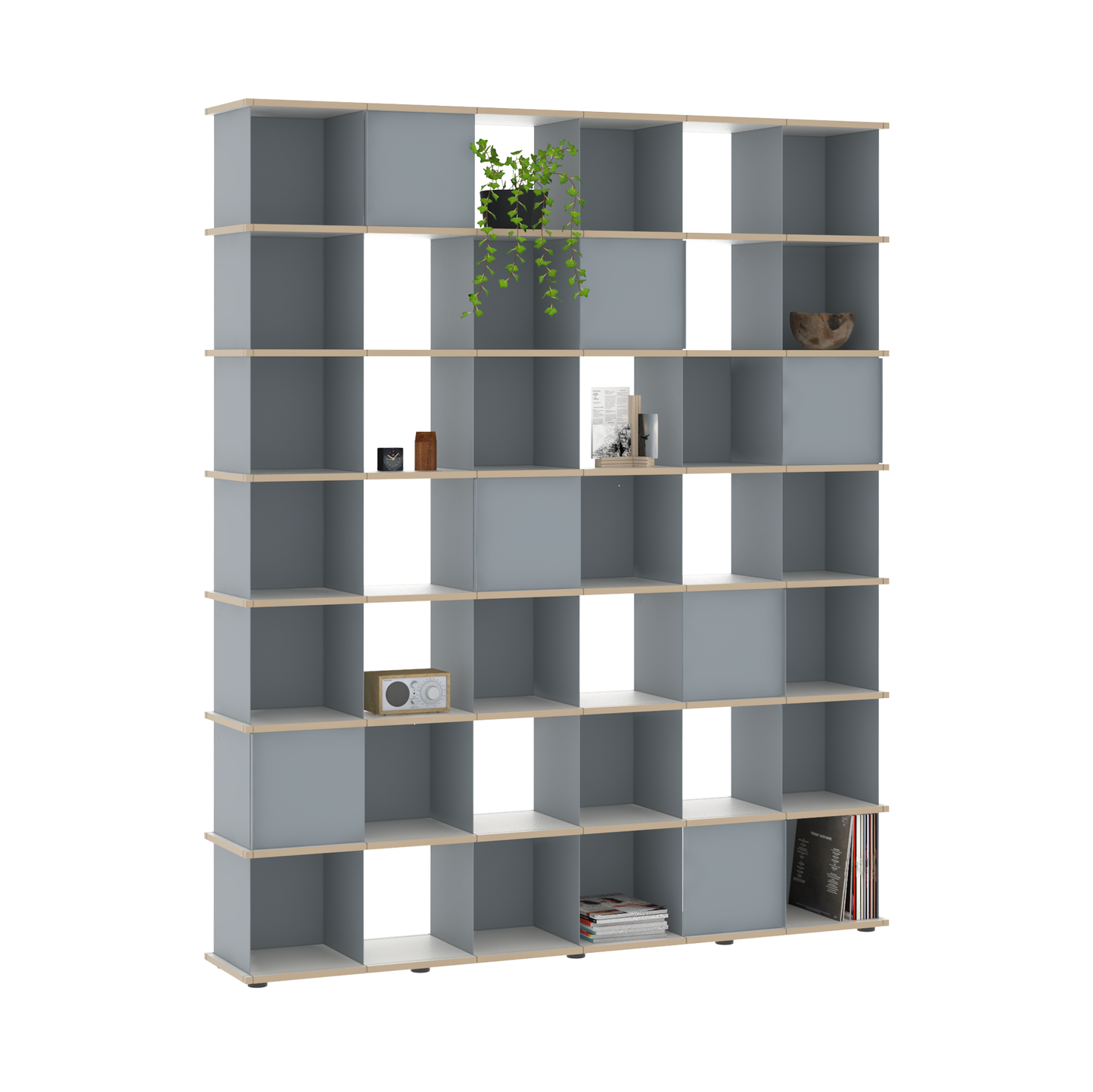 YU SHELF 6er / MDF weiß