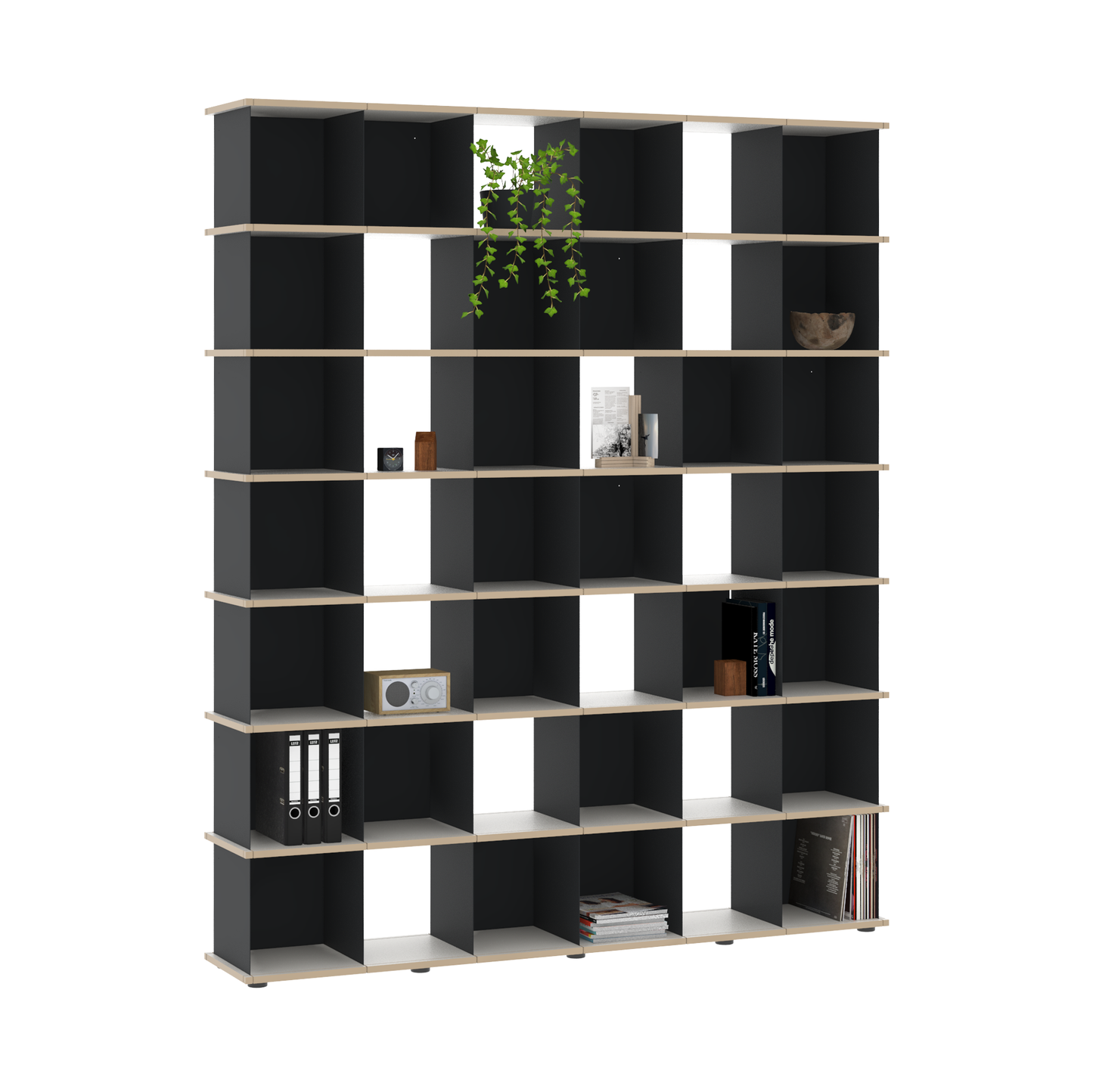 YU SHELF 6er / MDF weiß