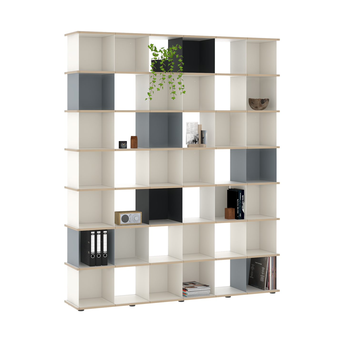 YU SHELF 6er / MDF weiß