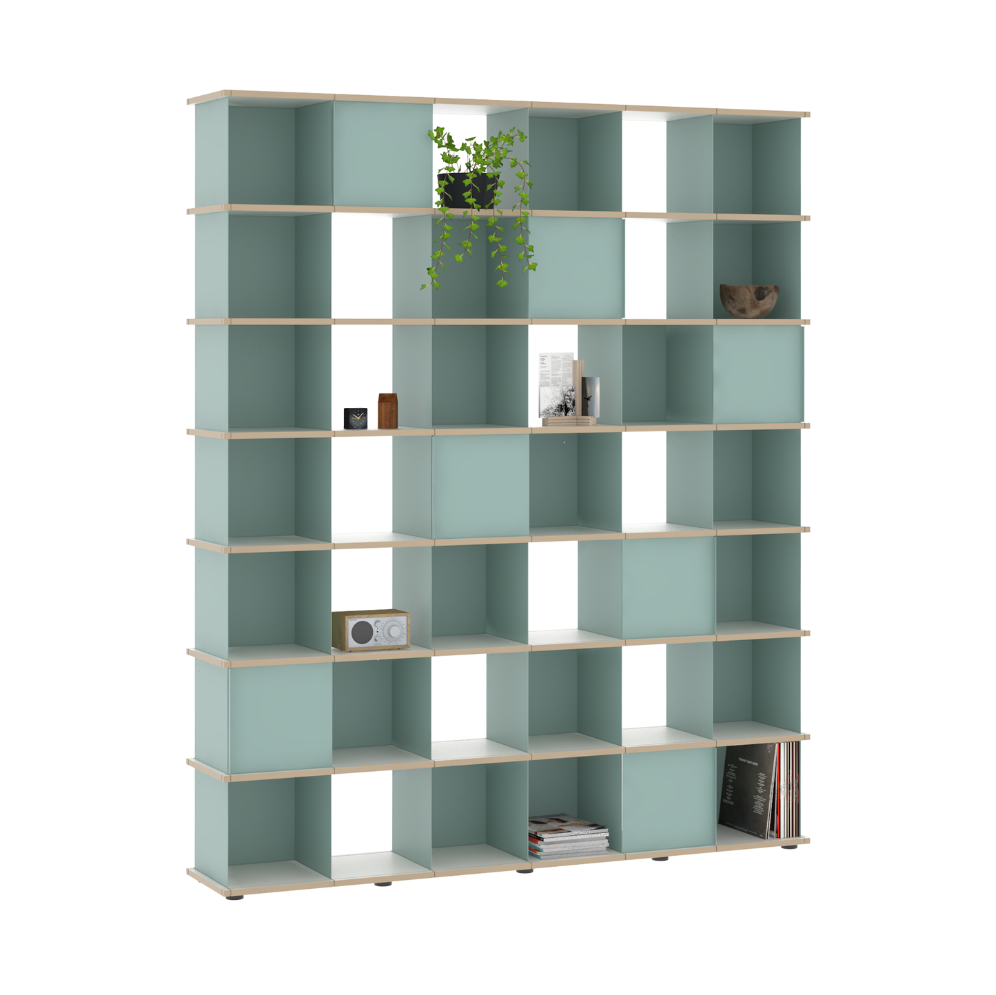 YU SHELF 6er / MDF weiß