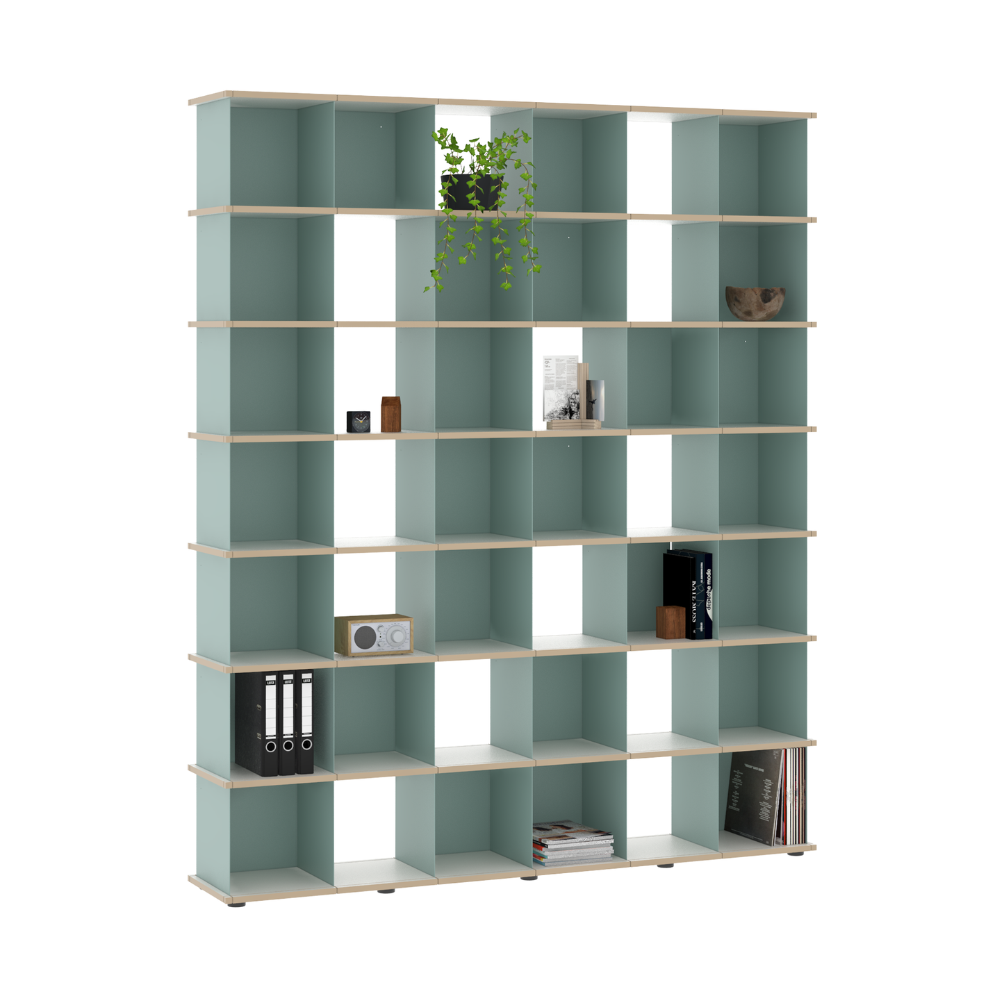 YU SHELF 6er / MDF weiß