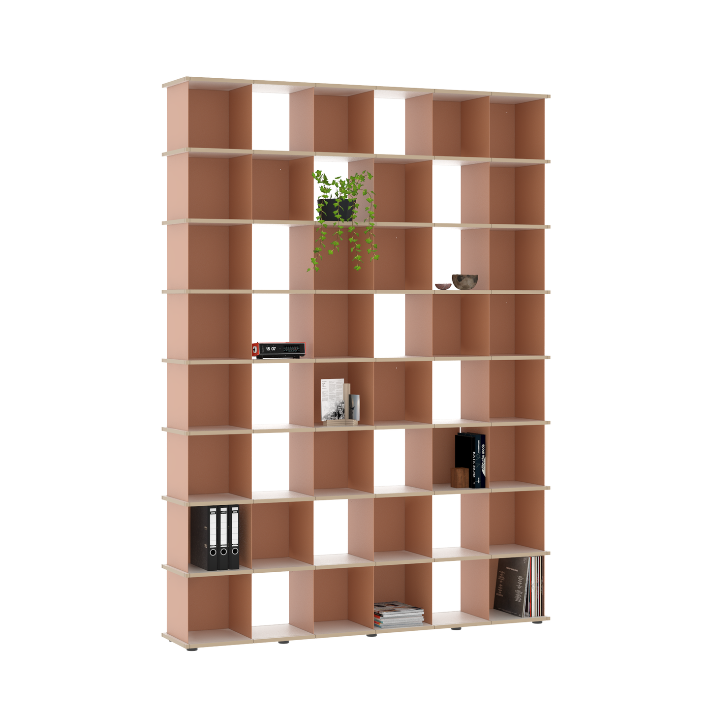 YU SHELF 6er / MDF weiß