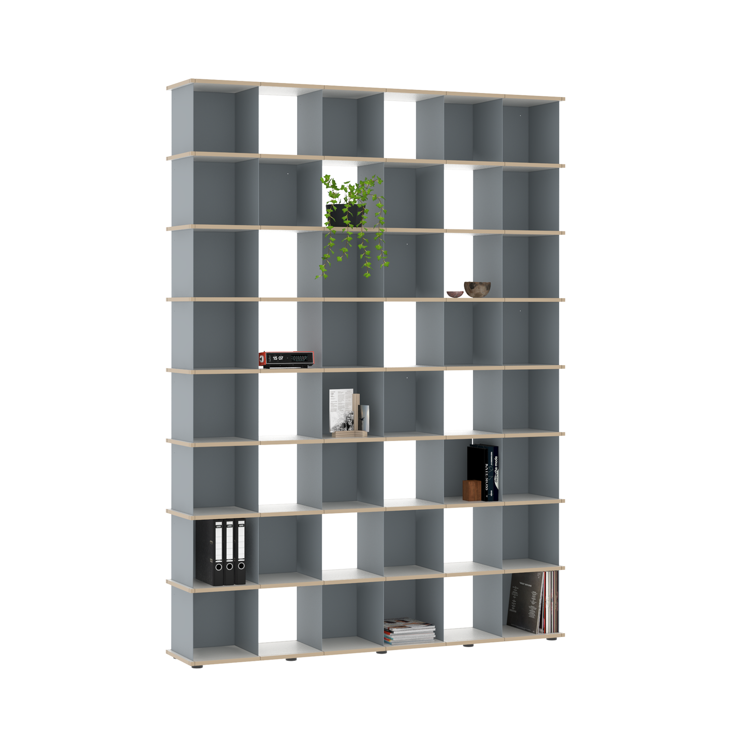 YU SHELF 6er / MDF weiß