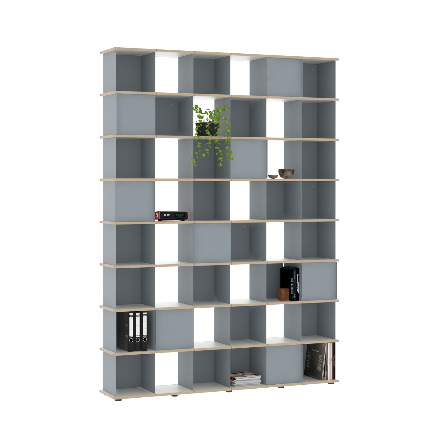 YU SHELF 6er / MDF weiß