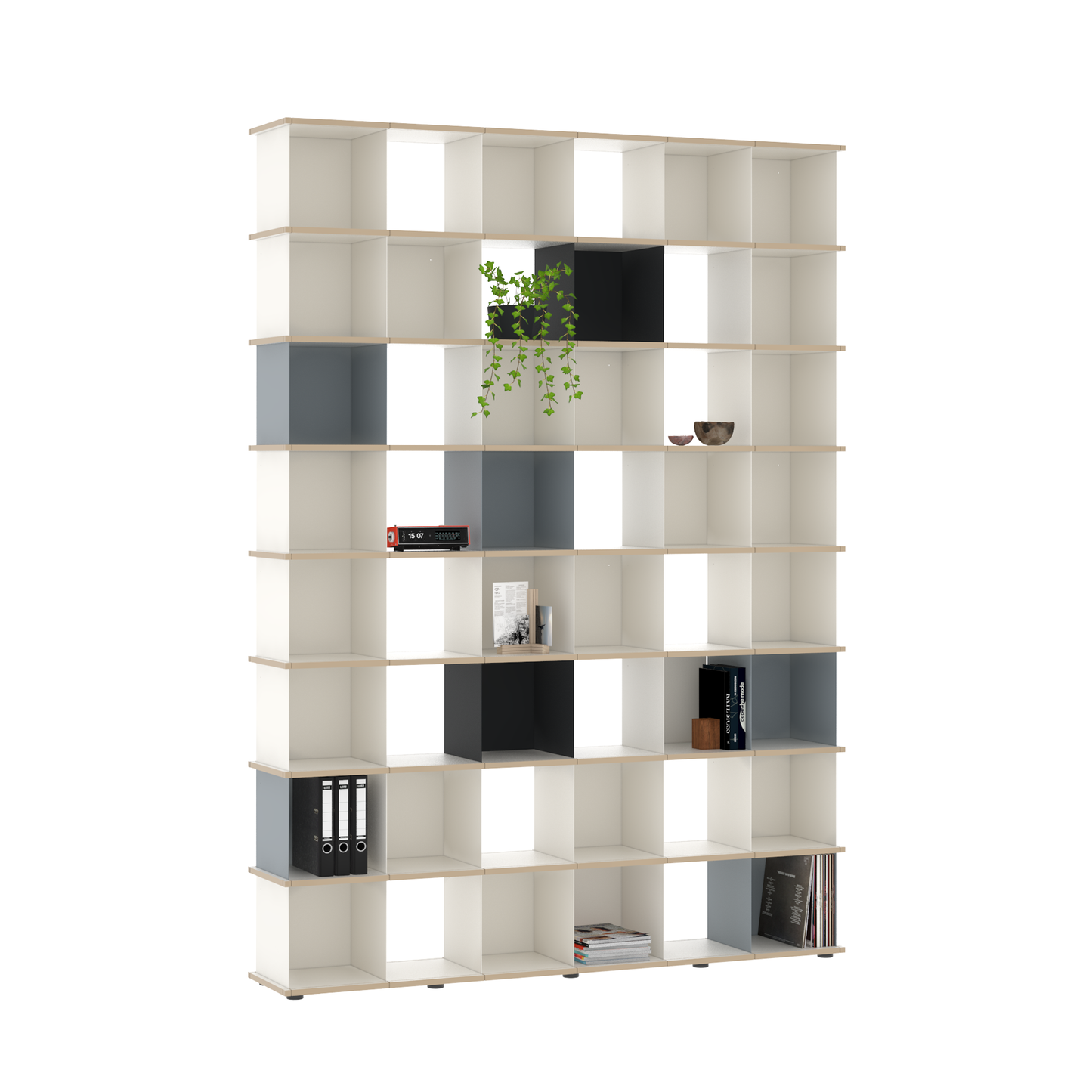 YU SHELF 6er / MDF weiß