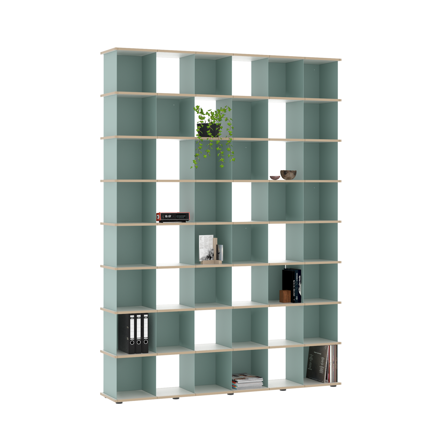 YU SHELF 6er / MDF weiß