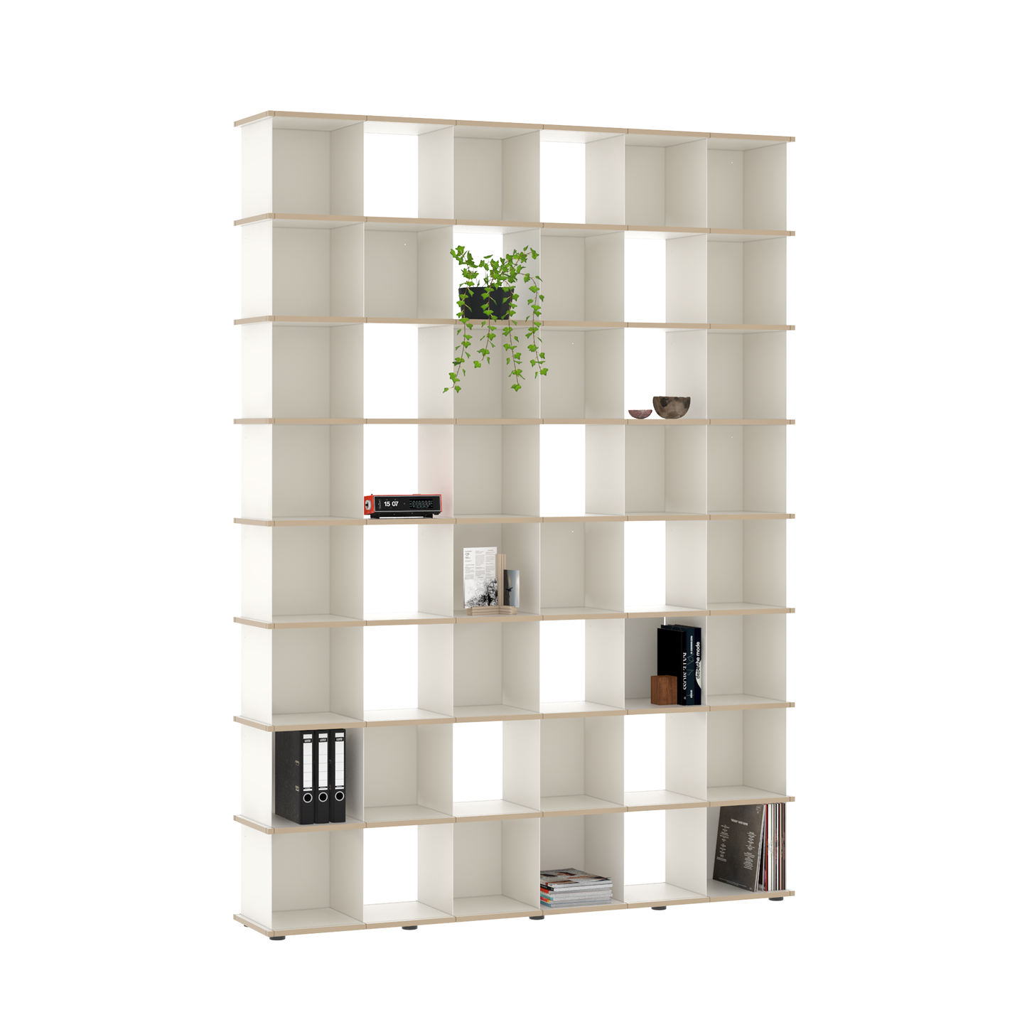 YU SHELF 6er / MDF weiß