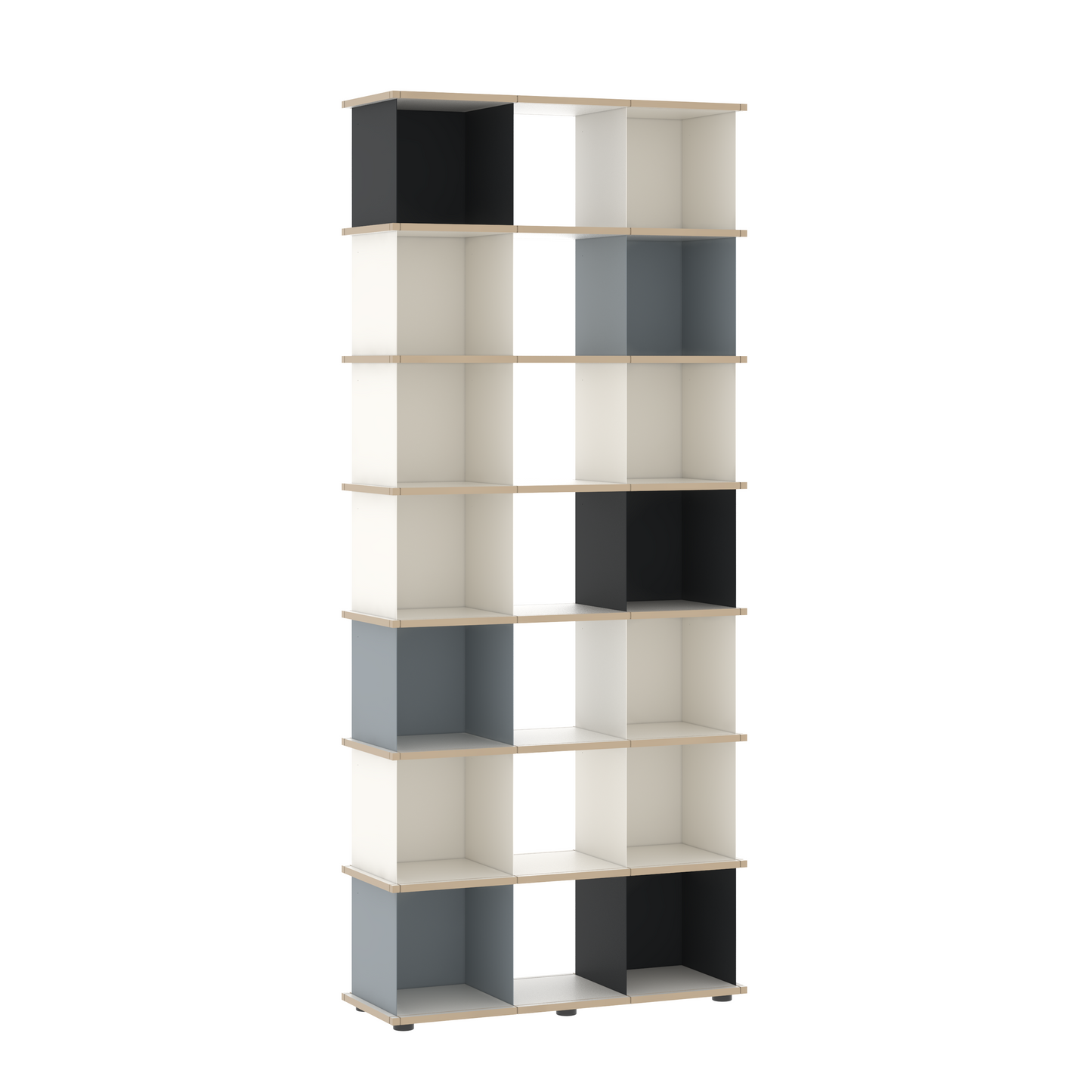 YU SHELF 3 series / MDF white