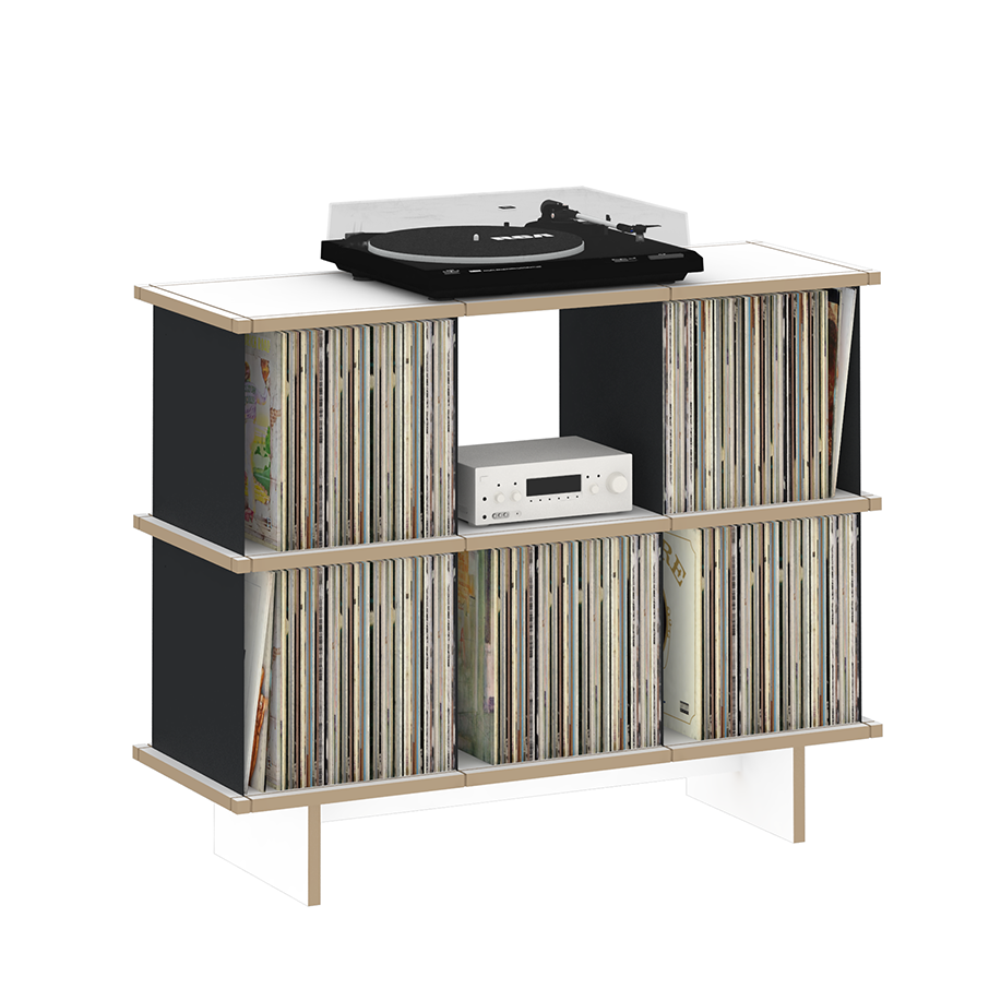YU SIDEBOARD 3er / MDF weiß