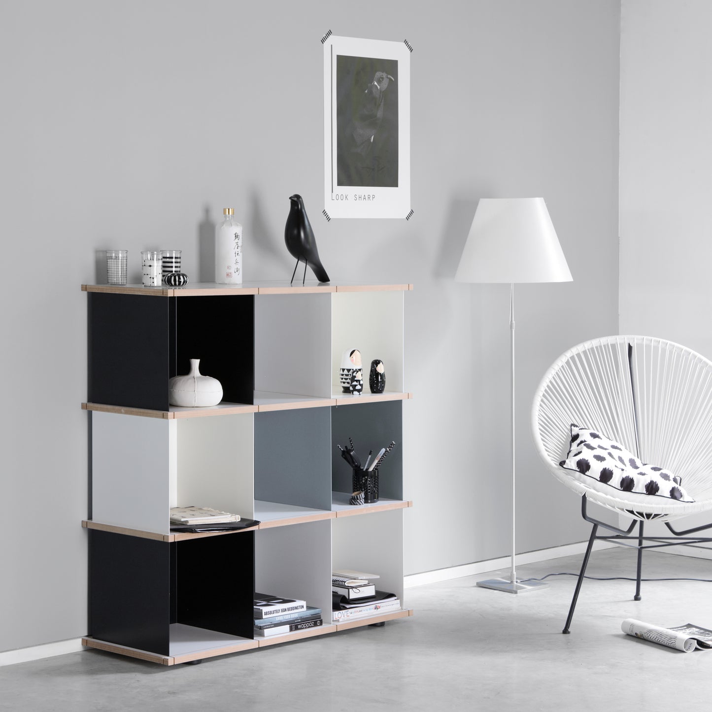 YU SHELF 3 series / MDF white