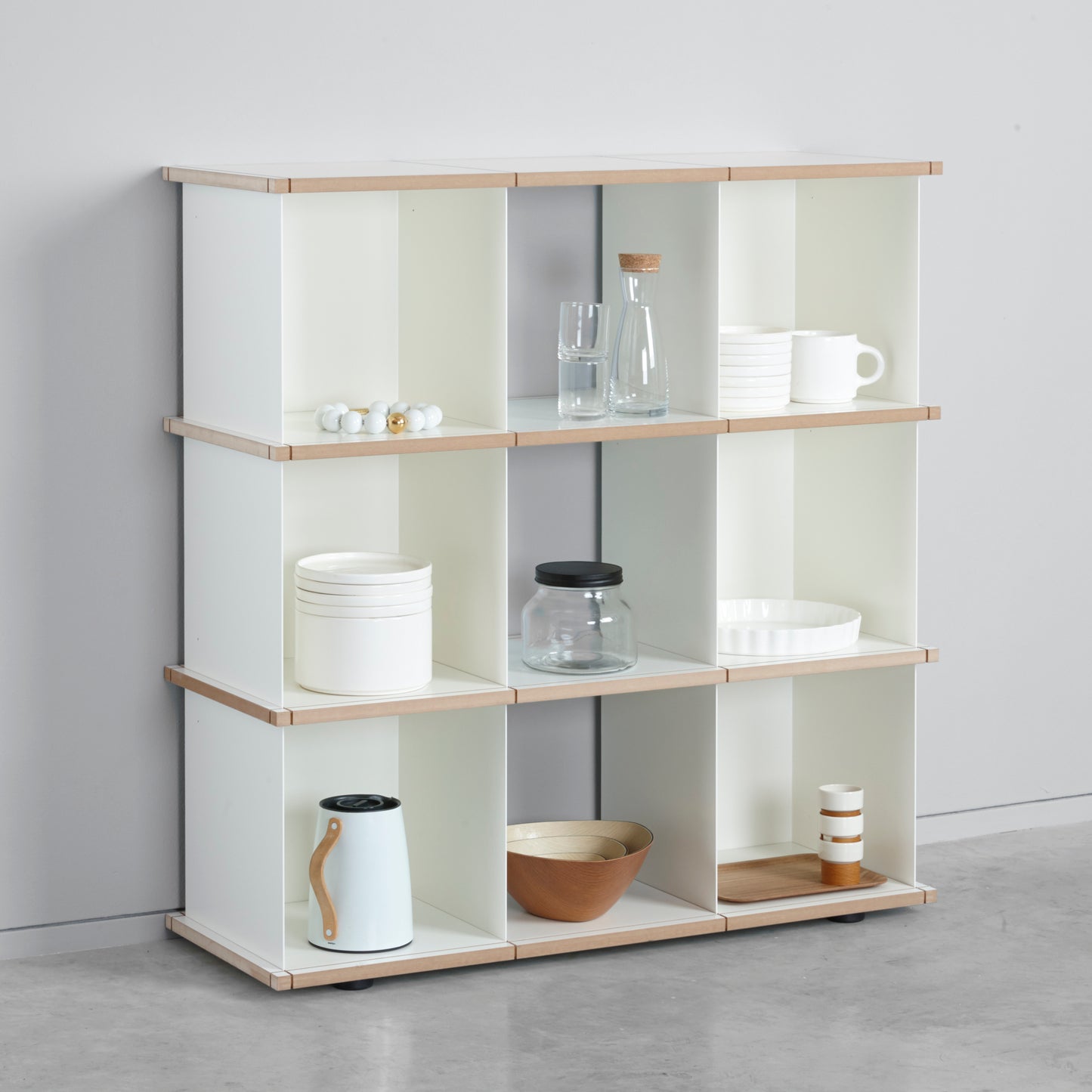 YU SHELF 3 series / MDF white