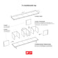 YU SIDEBOARD 5 series / MDF white